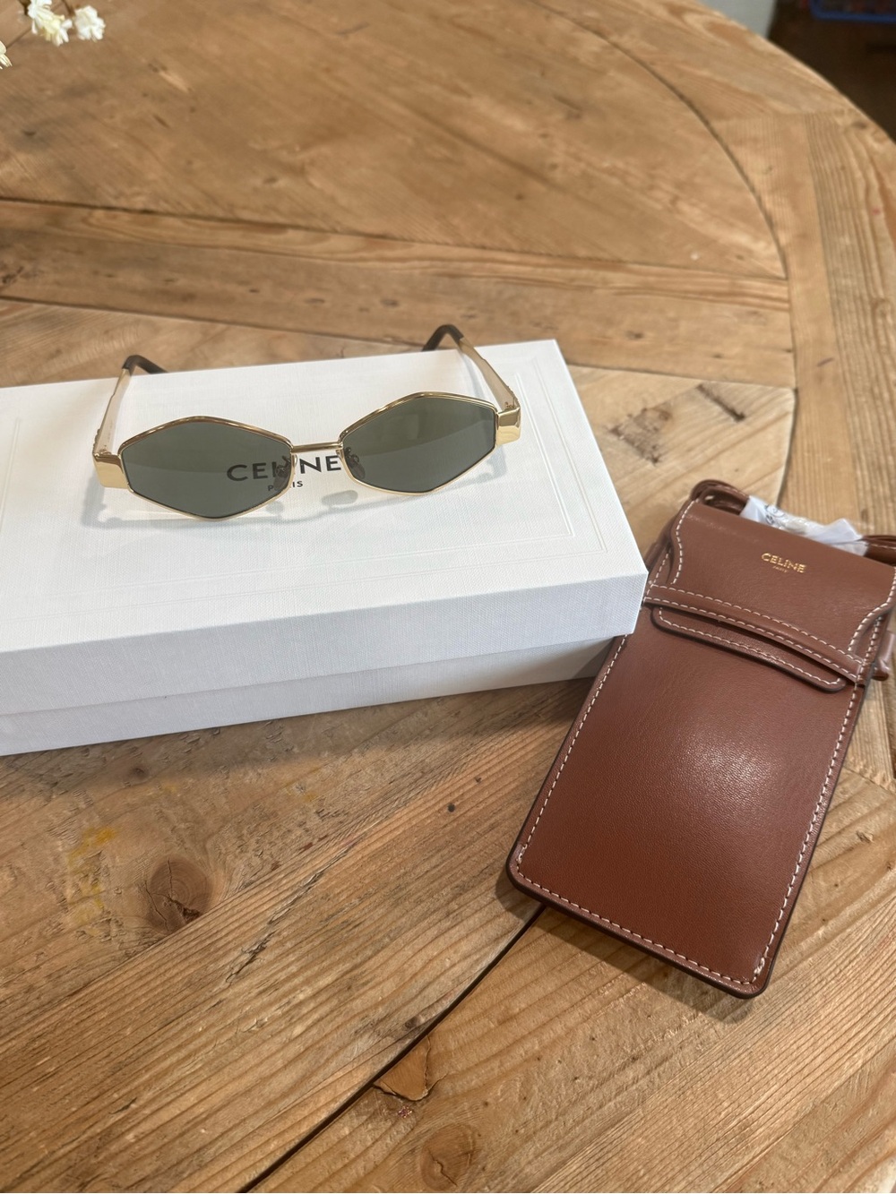 NEW IN BOX CELINE 2026 TRIOMPHE METAL 02 SUNGLASSES IN METAL - Picture 7 of 10